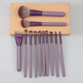 Sloped wooden handle blush contour brush powder brush soft makeup application natural highlight makeup brush portable makeup brush set
