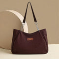 Large capacity shoulder bag 2026 new style minimalist retro casual trendy handbag women's bag versatile commuter tote bag