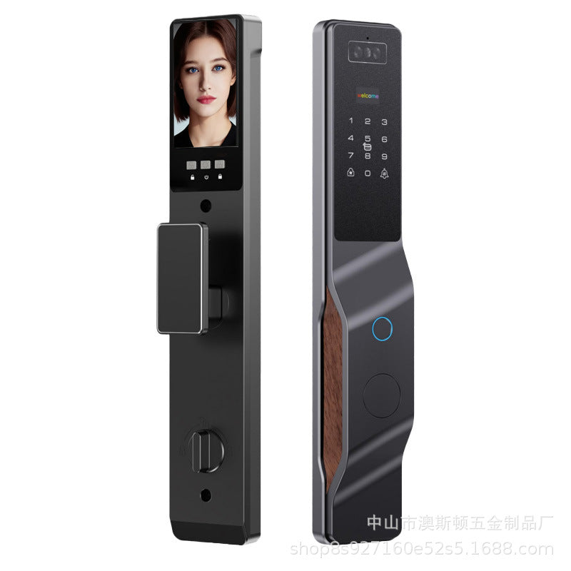 smart lock palm vein 3d face recognition smart door lock tuya intercom password lock fully automatic fingerprint lock