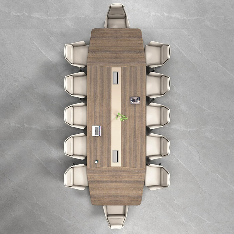 Saint-li conference table - long table, large negotiation table, light luxury training table, conference room oval meeting table