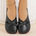 Export spring & fallcasualk-stylepure colorcasualbows two-wear flats women's round toe flats women's shoes flatsflats