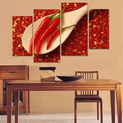 Hotel decorative painting hot pot restaurant box hanging painting creative restaurant barbecue shop seasoning wall background mural