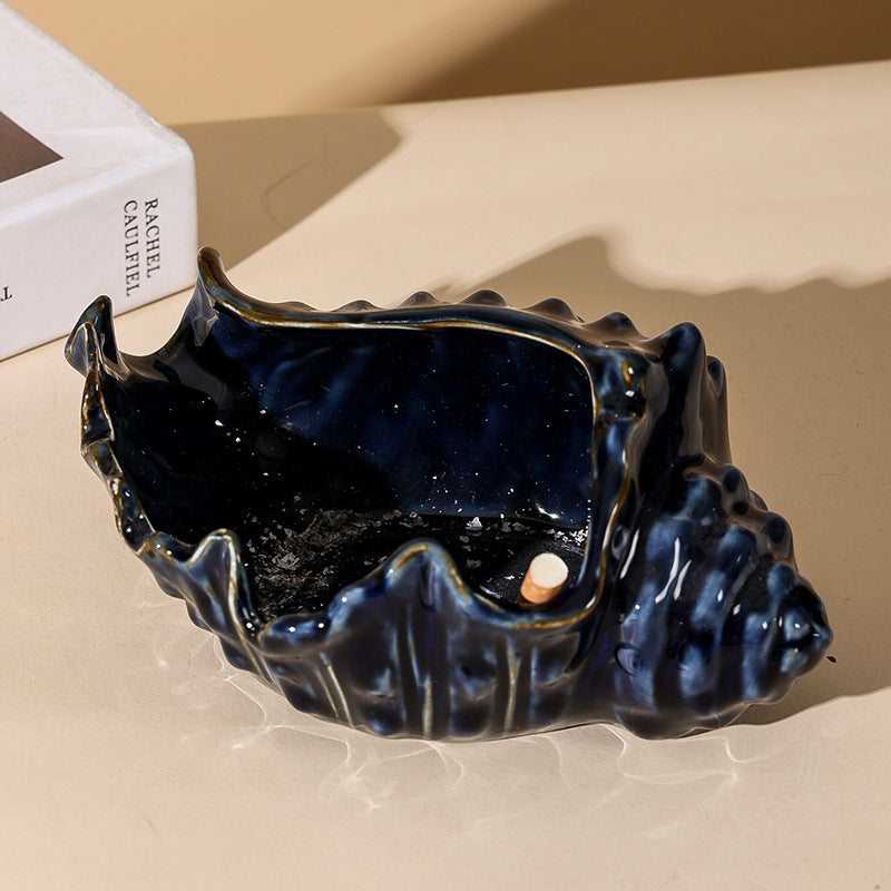 Ashtray accessible luxuryfor homeliving room ornamentsinsclassy sense conch creative ceramic easy to clean ashtray office