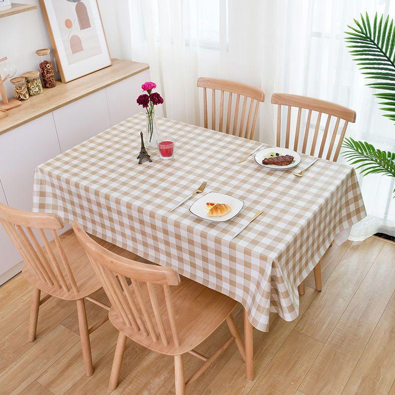 new premium light luxury tablecloth - waterproof, oil-proof, heat-resistant, wash-free pvc minimalist dining table cloth, tablecloth, coffee table cloth