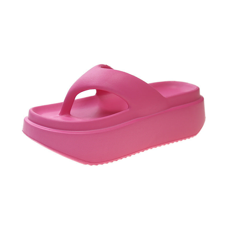 2025 new eva platform sandals - 7cm chunky sole flip-flops - women's fashionable and versatile summer outdoor slippers - wholesale