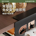 Wowe kitchen paper towel holder - no drilling required, under-cabinet hanging tissue dispenser, roll paper storage rack