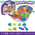 New arrival cross-border kids toy sand suitcase quartz sand color sand storage suit plastic color sand decompression toy
