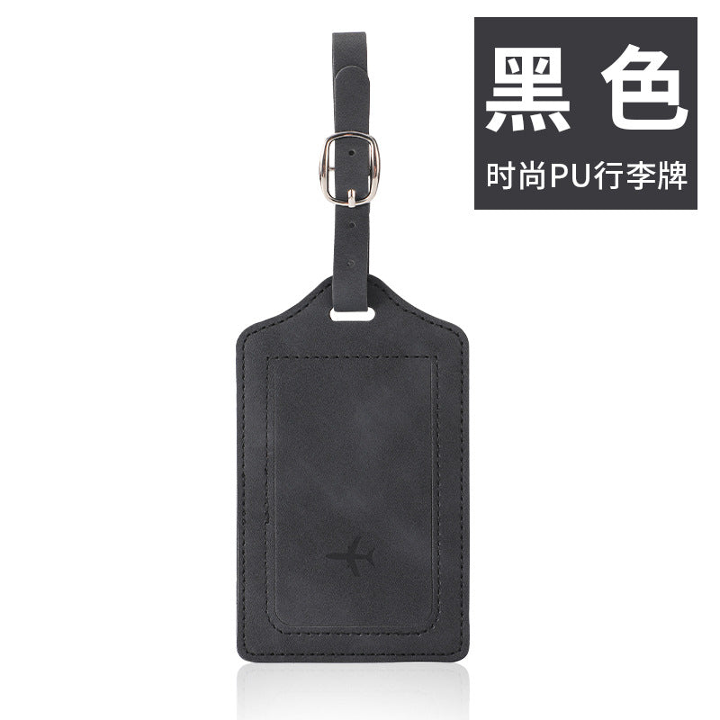 Spot card package  wholesale  RFID anti-magnetic travel PU passport clip luggage tag set passport storage