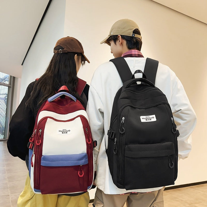 School Bag Girls College Students Light Travel High School Students Junior High School Students Contrasting Backpacks Elementary School Boys Backpacks
