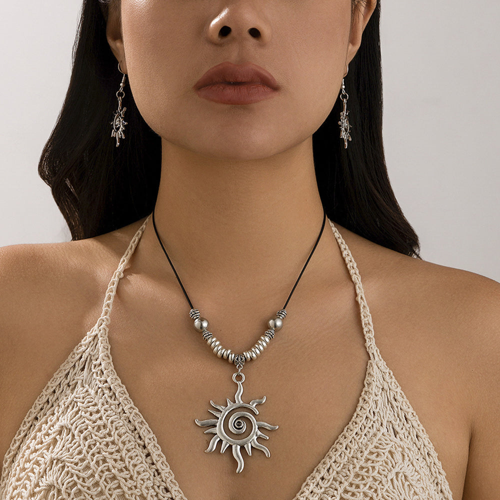 European and american cross-border exaggerated punk starfish necklace stylishfashionclassy sense ins heart clavicle chain jewelry