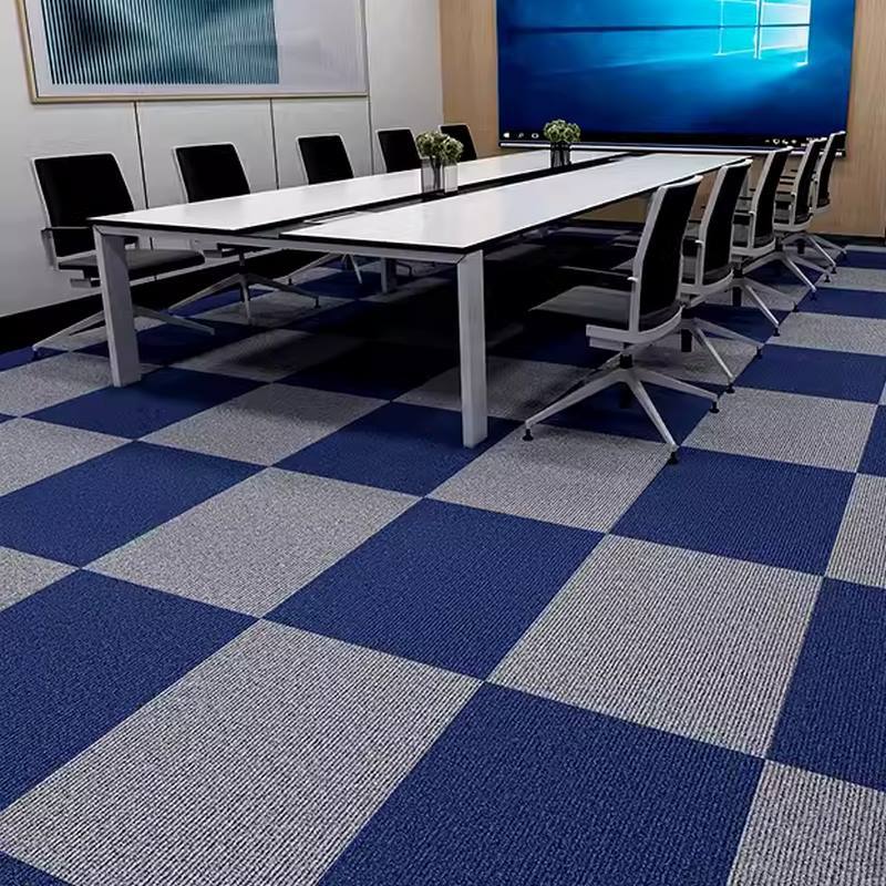 Cross-border office carpet glue-free self-adhesive splicing square full floor mat thickened cement floor can be paved billiard hall
