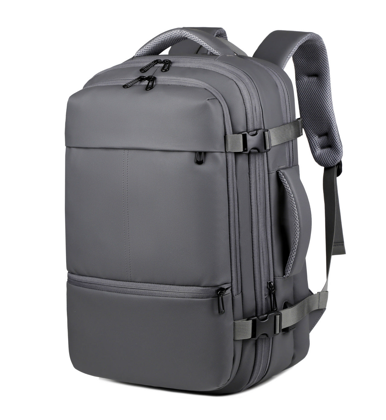 Business Backpack Large Capacity Cross-border Leather Film Tablet PC Backpack Multifunctional Folding Travel Backpack Men