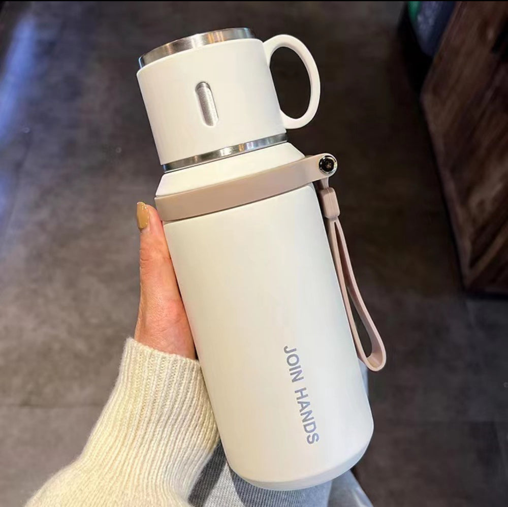 2025 new student water bottle - tea & water separation, 316 stainless steel, portable, large capacity, insulated tumbler