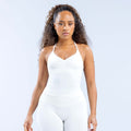 Dfyin stock cross-border high-elastic halter back tight long vest fitness sports vest detachable bra