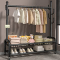Clothes rack floor-standing bedroom for home room indoor double-pole drying clothes rack movable multifunctional coat rack