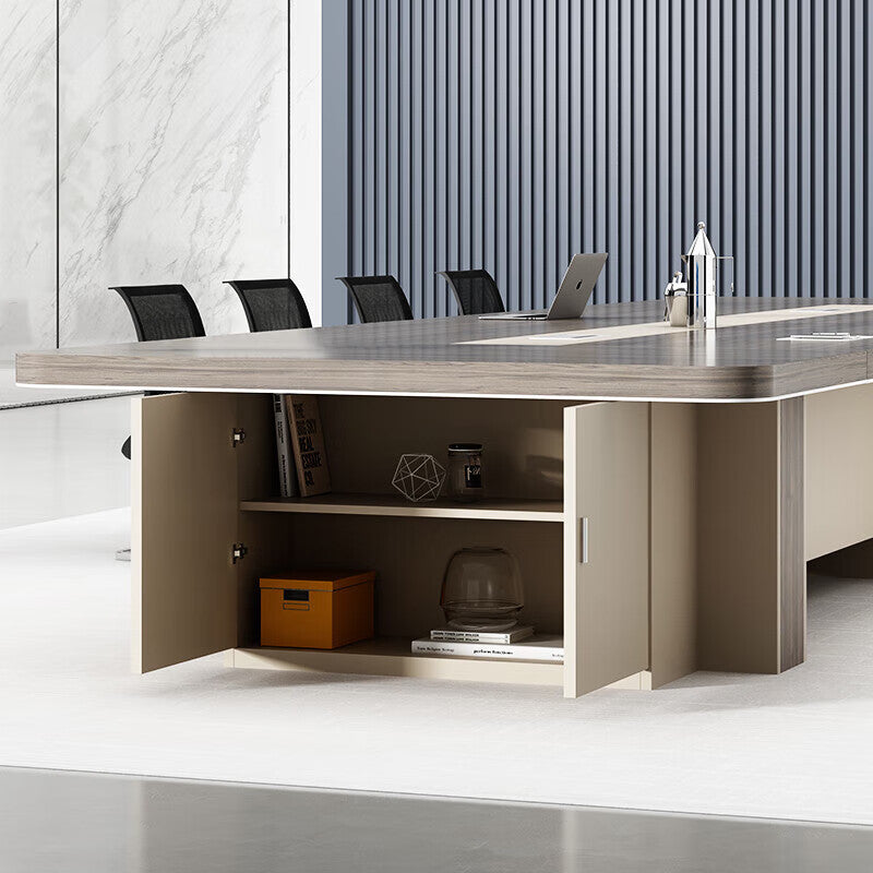 Saint-li conference room table - modern minimalist large rectangular table for meetings, negotiations, and training