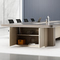 Saint-li conference room table - modern minimalist large rectangular table for meetings, negotiations, and training