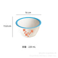 Ins scandinaviancasual style grids geometric fragments creative design color block paint bowl stylish color ceramic bowl