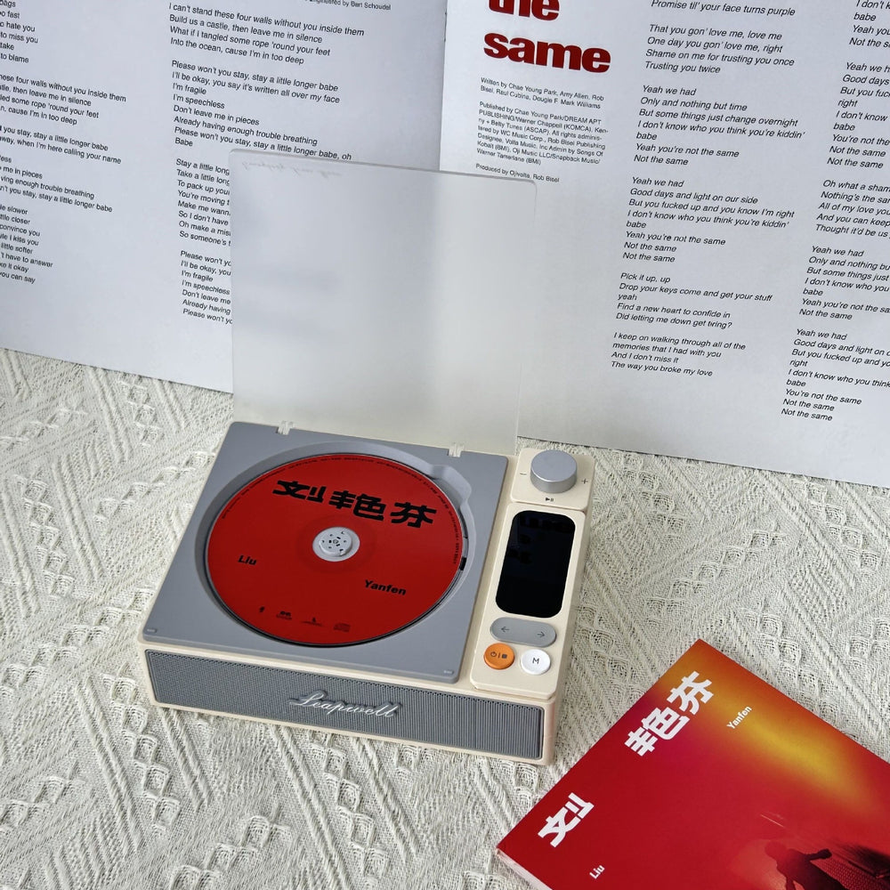 Bayin box 2025 cd player retro usb all-in-one speaker album disc music player two-way bluetooth