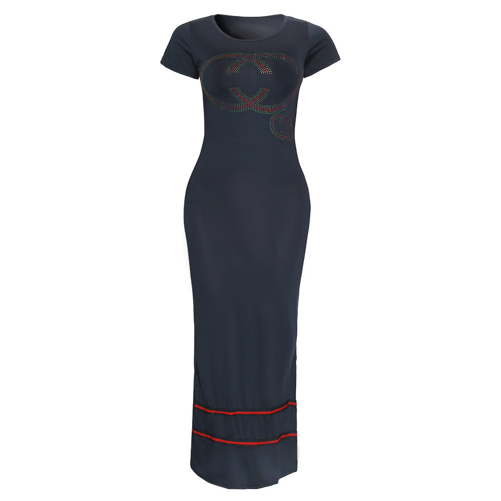 supply   simple and elegant silm hip pencil skirt multi-color optional hot diamond pure color