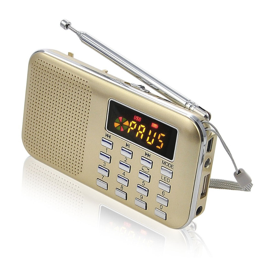 Happy Accompanying L-218 Mini Card Speaker Mini Speaker Computer Speaker Flashlight Speaker