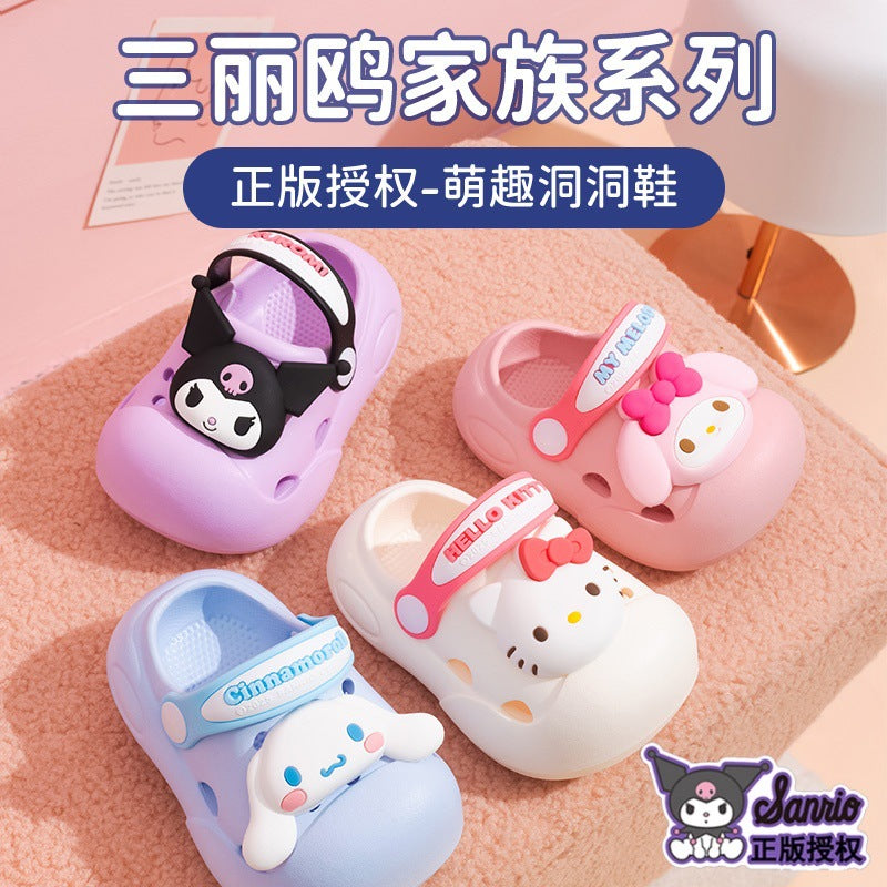 Baby slippers girl clogs summer toddler indoor bath kids sandals and slippers fashionable outwear beach non-slip