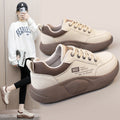 Xq5801 new 2025 spring casual sneakers, chunky sole height increasing shoes, korean style athletic women's shoes, student street style trend
