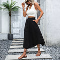 C1-53126# cross-border european and american ins fashion versatile high waist casual style women's skirt