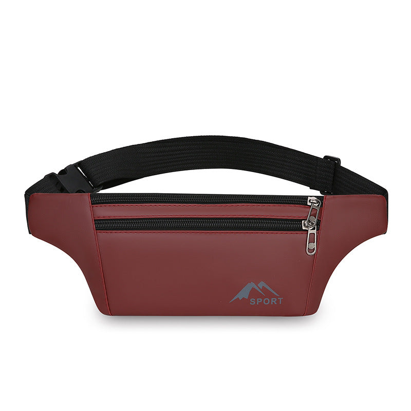 Foreign trade sports leisure fanny pack running cycling fitness mobile phone bag multi-function portable light shoulder messenger bag tide