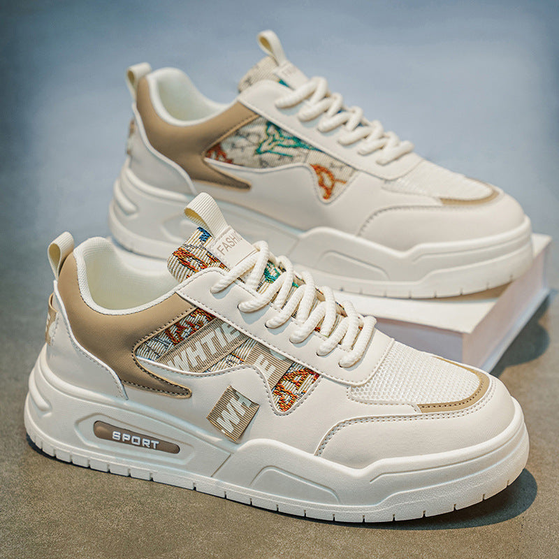 Men's shoes 2026 new spring trendy brand versatile mesh casual sneakers student niche original height increasing athletic fashion shoes