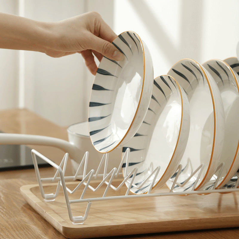 Shelves for bowls and plates in the kitchen Household multi-functional dishes and chopsticks storage rack Countertop drain rack rack
