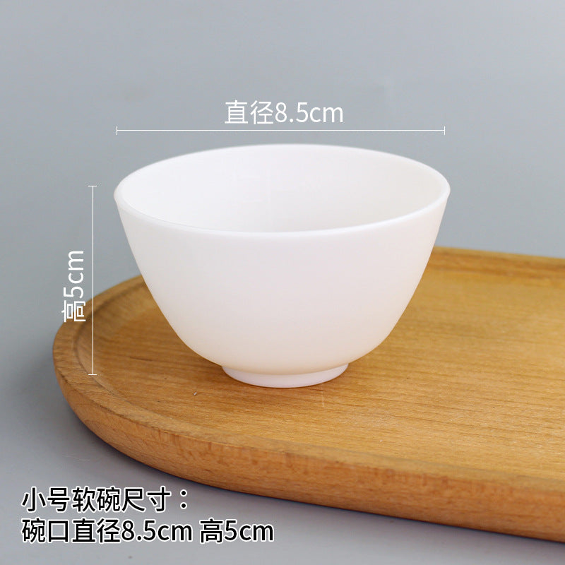 Beauty bowl spa mask mixing tool plastic mask bowl wholesale set - flat rim bowl