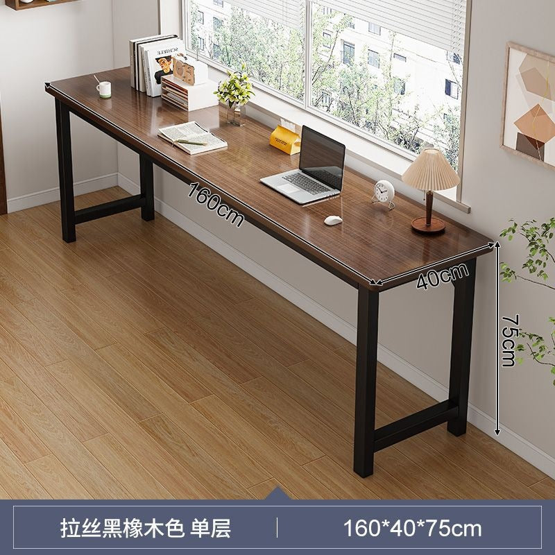 Desk student for home rounded corner bench desk against the wall across the bed simple rental house double double computer desk