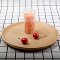 Fruit fork set - disposable plastic two-pronged fruit picks for home use - perfect for fruit, cakes, desserts, and snacks