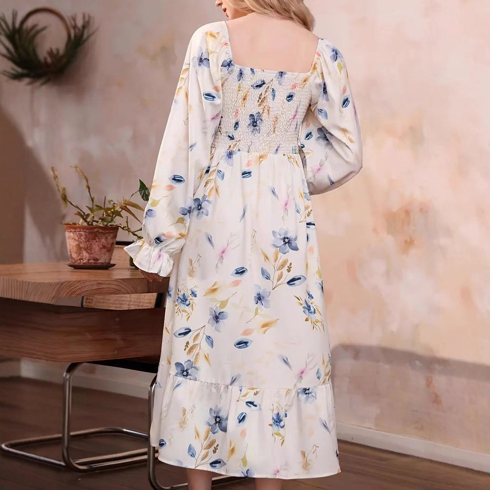 Summer  european and american style tie-dye print casual long sleeve and shorts set loungewear