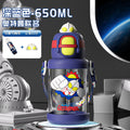 Ultraman kids plastic cup lock buckle special straw cup for school outdoor high temperature resistant water cup kids water cup