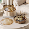 Luxury dried fruit platter - airtight nut & snack display - festive chinese new year home storage box - living room coffee table fruit bowl