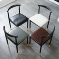 For home dining chair scandinaviancasual modern iron horn chair casual study stool imitation solid wood dining commercial back chair