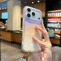 iphone 17 pro phone case, featuring a gradient tie-dye design, double-layer imd construction, and a new apple 15 drop-proof protective cover