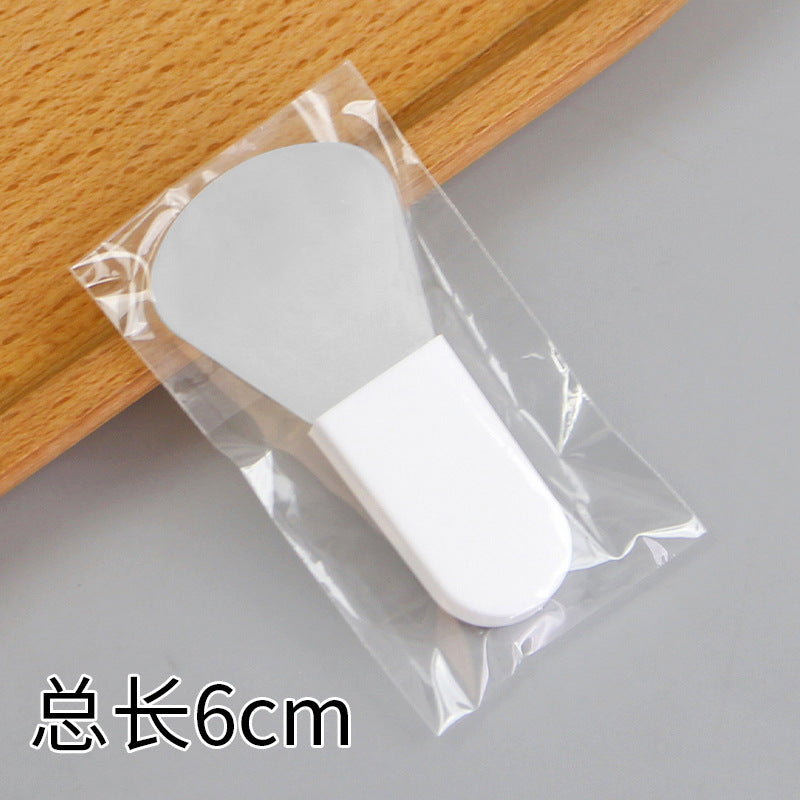 Beauty silicone brush facial mask brush makeup brush soft bristle head brush mud mask beauty tool fan-shaped fruit acid brush