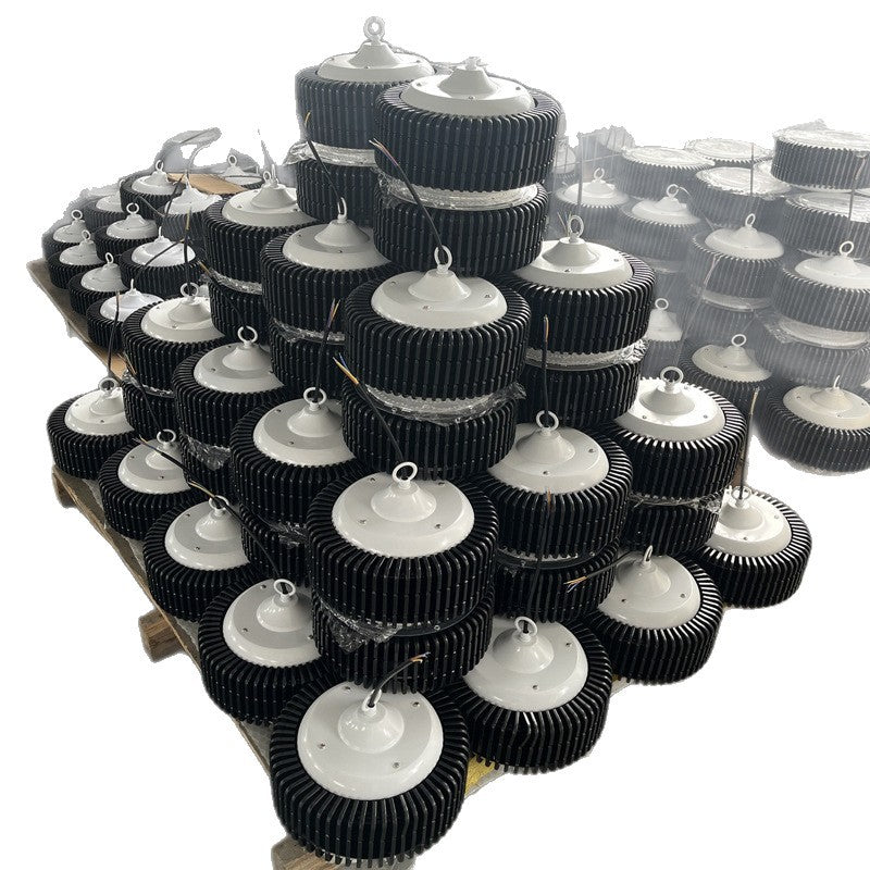 LED High Bay Light High Power Fin Factory Workshop Warehouse Workshop Lighting Super Bright Energy Saving Industrial Stadium Chandelier