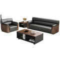 Office sofa, business sofa, genuine leather lounge area, vip reception, negotiation room, coffee table set