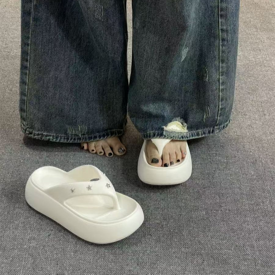 5cm thick sole flip-flops for women outwear2026new arrivalsummerpopular summer beach outing sandals