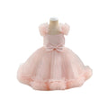 New children's tulle dress birthday party evening gown diamond mesh princess dress diamond kids formal dress 140cm and under