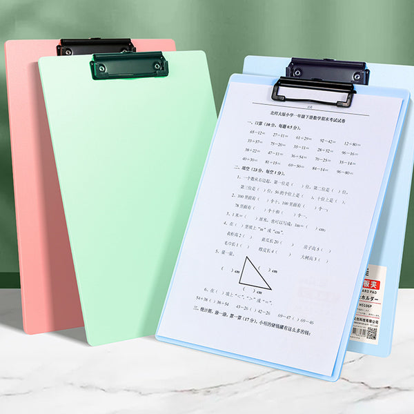 Morandi file splint clip anti-drop durable a4 splint writing pad data splint clip student paper clip