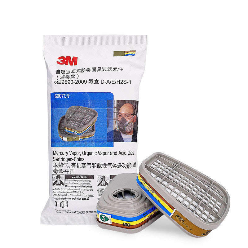 3m6200 half mask, double filter box rubber mask, chemical experiment protection 3M protection products wholesale wide