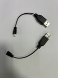 Matching charging cables (two pieces)