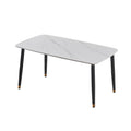 Golden legs-matte snow mountain white curved edge