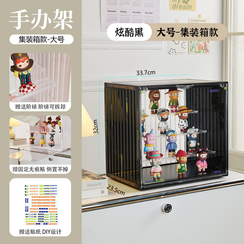 Blind box storage display stand POP MART display box figure popmart container cabinet box PET material