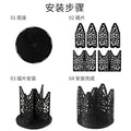 disposable cup storage box plastic cup dispenser desktop coffee milk tea cup holder rotating paper cup rack